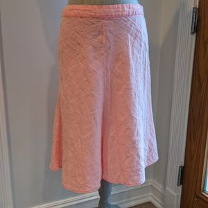 Pink Linen Skirt